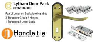 Lytham Handle,Lock And Hinges Door Pack Bronze