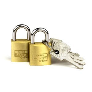 Burg-Wachter C-Line 222 HB 40mm Brass Padlock with 65mm Long Shackle