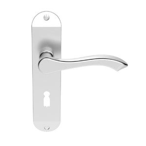 Carlisle Brass Andros Door Handle On Plate 180x40mm Silver