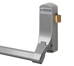 Exidor 296 Single Door Push Bar Panic Latch Silver (1 Point Middle Of Door)
