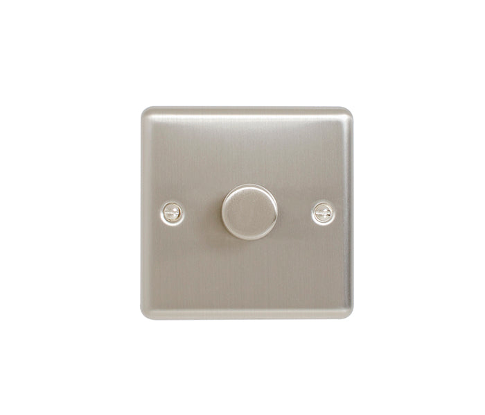 G&H FBB523-AB Flat Plate Black Bronze 3 Gang 1 Or 2 Way LED Dimmer Switch