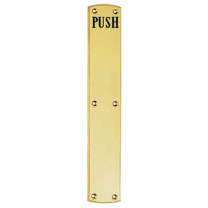 Carlisle PF105E Engraved Push Plate 457x75mm
