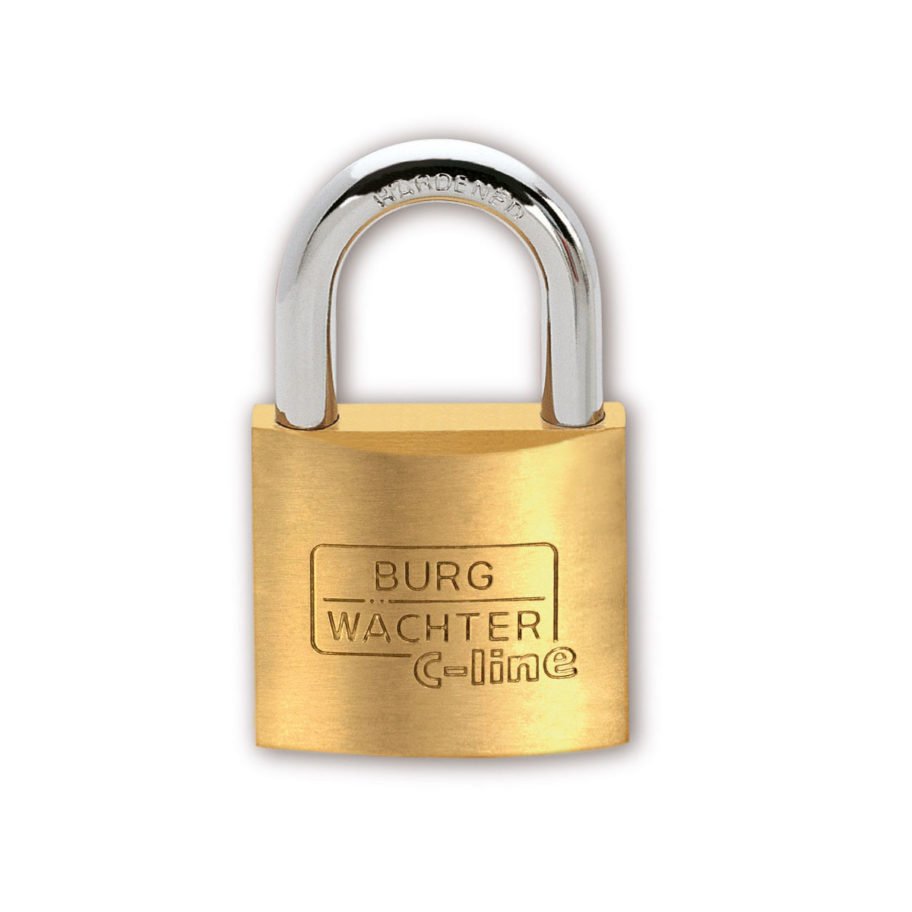 Burg-Wachter C-Line 222 HB 40mm Brass Padlock with 65mm Long Shackle