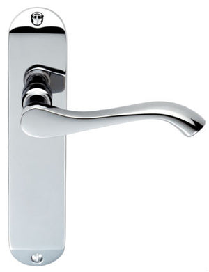 Carlisle Brass Andros Door Handle On Plate 180x40mm Chrome
