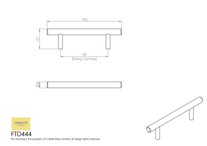 Finger Tip Design FTD444 T Bar Pull Handle