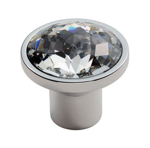 Finger Tip Design FTD770 Round Crystal Knob Polished Chrome