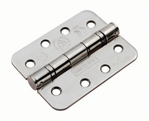 Eurospec Radius Corner HIN1433/13R 102x76x3mm Grade 13 Ball Bearing Butt Hinge