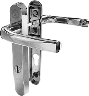 Mila Pro Secure Lever Handle On Plate 92mm Center Euro Profile Top & Bottom Fix 240mm