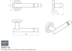 Carlisle Serozetta ZIN3116 Atalya Lever On Rose