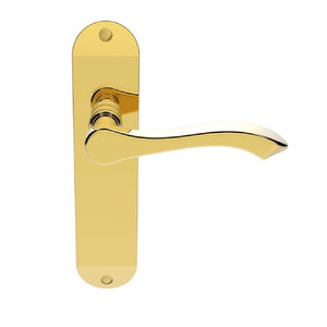 Carlisle Brass Andros Door Handle On Plate 180x40mm Brass