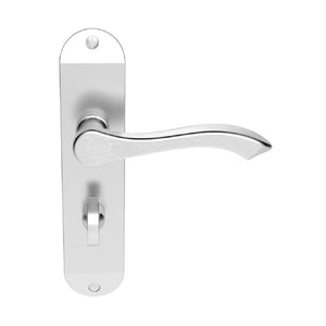 Carlisle Brass Andros Door Handle On Plate 180x40mm Silver