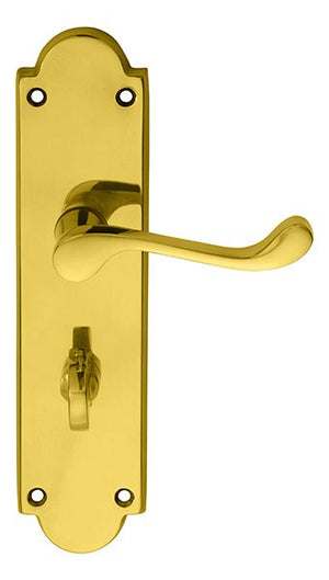 Carlisle Brass M68 Scroll  Door Handle On Backplate 204x48mm
